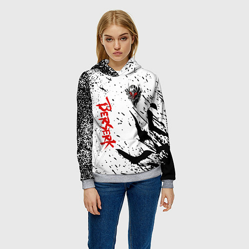 Женская толстовка Берсерк: Гранж / 3D-Меланж – фото 3