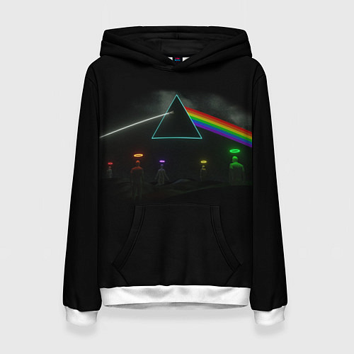 Женская толстовка ПИНК ФЛОЙД PINK FLOYD LOGO / 3D-Белый – фото 1