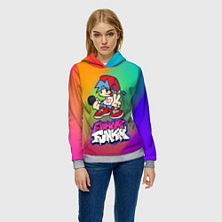 Толстовка-худи женская BOYFRIEND FRIDAY NIGHT FUNKIN, цвет: 3D-меланж — фото 2
