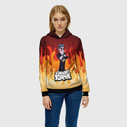 Толстовка-худи женская Дорогой Папочка Friday Night Funkin, цвет: 3D-черный — фото 2