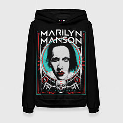 Толстовка-худи женская Marilyn Manson - We are chaos, цвет: 3D-черный