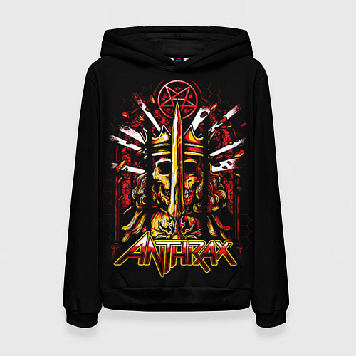 Женская толстовка Anthrax - For All Kings / 3D-Черный – фото 1