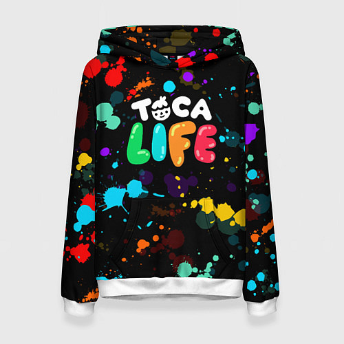 Женская толстовка TOCA BOCA RAINBOW PAINTS ТОКА БОКА РАДУЖНЫЕ КРАСКИ / 3D-Белый – фото 1