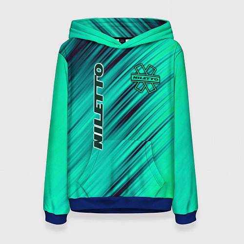 Женская толстовка Нилетто Niletto лого / 3D-Синий – фото 1