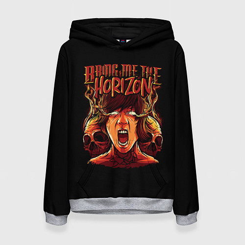 Женская толстовка BMTH BRING ME THE HORIZON / 3D-Меланж – фото 1