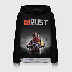 Толстовка-худи женская Работяга из Раста, цвет: 3D-меланж