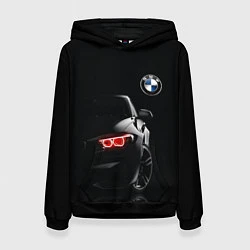 Толстовка-худи женская BMW МИНИМЛ, цвет: 3D-черный