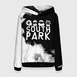 Толстовка-худи женская Все пацаны на черном фоне Южный Парк, цвет: 3D-черный
