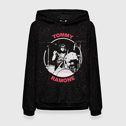 Толстовка-худи женская Tommy Ramone, цвет: 3D-черный