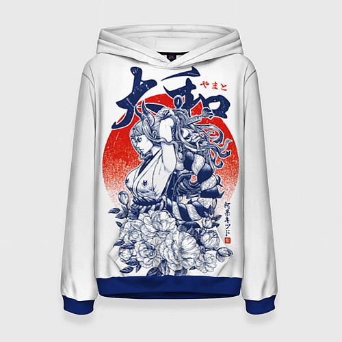 Женская толстовка Ямато девушка самурай Ван Пис / 3D-Синий – фото 1