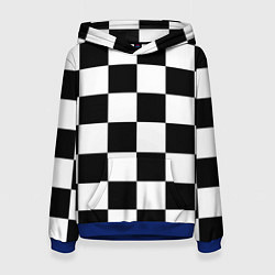 Женская толстовка Шахматная доска паттерн