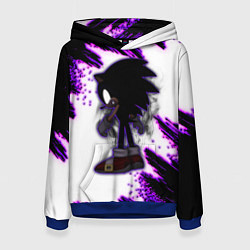 Толстовка-худи женская SONIC DARK СОНИК, цвет: 3D-синий
