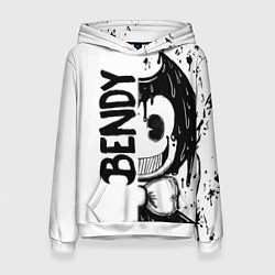 Толстовка-худи женская BENDY - БЕНДИ БРЫЗГИ КРАСКИ, цвет: 3D-белый