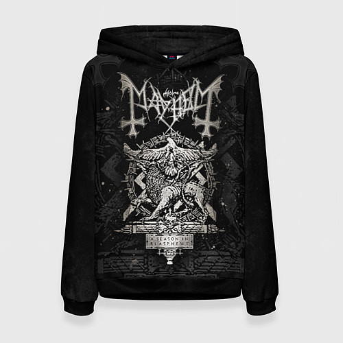 Женская толстовка MAYHEM - A Season In Blasphemy / 3D-Черный – фото 1