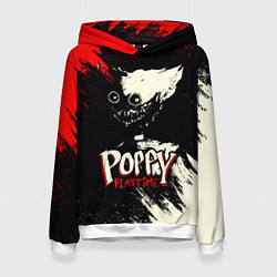 Толстовка-худи женская Poppy Playtime: Red & Black, цвет: 3D-белый
