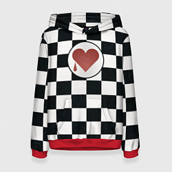 Толстовка-худи женская Плакальщики цвет ордена, цвет: 3D-красный