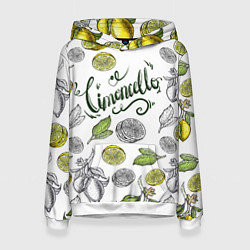 Толстовка-худи женская Limocello, цвет: 3D-белый
