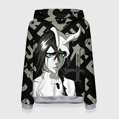 Женская толстовка Улькиорра Ulquiorra Bleach / 3D-Меланж – фото 1