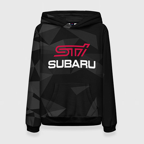 Женская толстовка SUBARU STI, СУБАРУ / 3D-Черный – фото 1