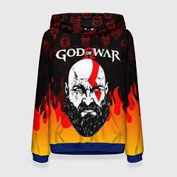 Женская толстовка GOD OF WAR ГОД ОФ ВАР FIRE ART УЗОР