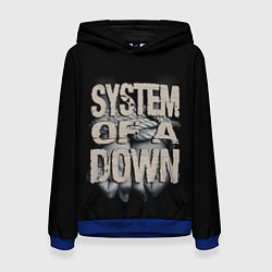 Толстовка-худи женская System of a Down, цвет: 3D-синий