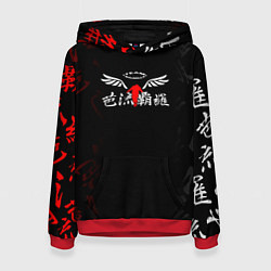 Толстовка-худи женская Токийские мстители Valhalla, цвет: 3D-красный