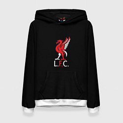 Толстовка-худи женская Leverpool YNWA, цвет: 3D-белый