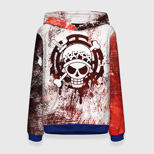 Женская толстовка Трафальгар Ло Пираты сердца Весёлый Роджер / 3D-Синий – фото 1