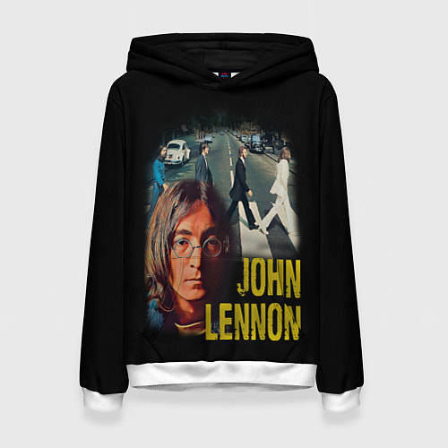 Женская толстовка The Beatles John Lennon / 3D-Белый – фото 1