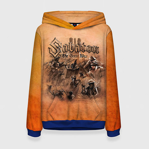 Женская толстовка The Great War - Sabaton / 3D-Синий – фото 1