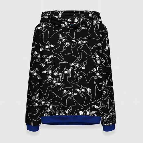 Женская толстовка KIZARU HAUNTED FAMILY ПАТТЕРН / 3D-Синий – фото 1