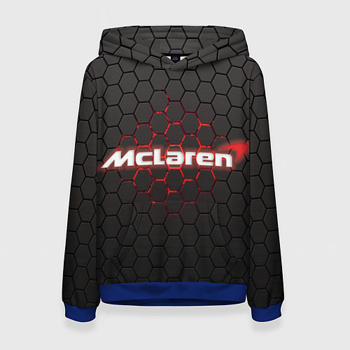 Женская толстовка McLaren carbon theme / 3D-Синий – фото 1