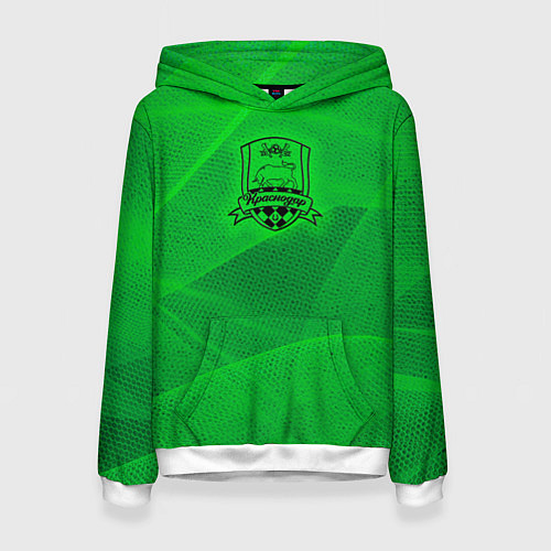 Женская толстовка Краснодар lime theme / 3D-Белый – фото 1