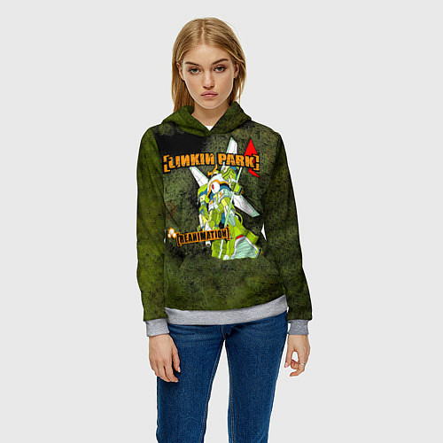 Женская толстовка Reanimation - Linkin Park / 3D-Меланж – фото 3