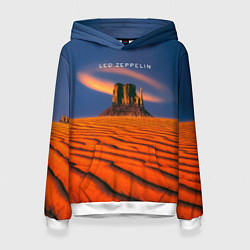 Толстовка-худи женская Led Zeppelin коллекционное, цвет: 3D-белый