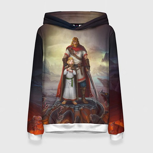 Женская толстовка Славянский Воин Защитник / 3D-Белый – фото 1