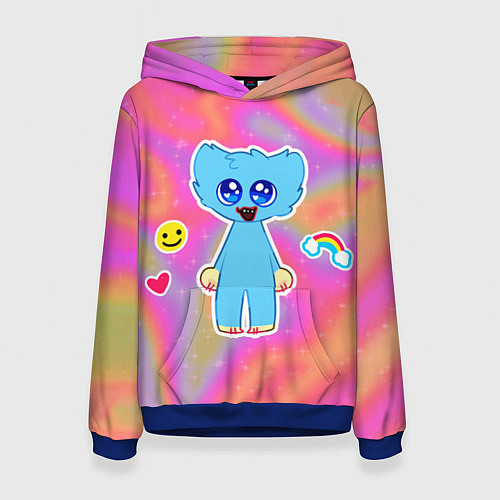 Женская толстовка POPPY PLAYTIME - МАЛЫШ ХАГГИ ВАГГИ / 3D-Синий – фото 1