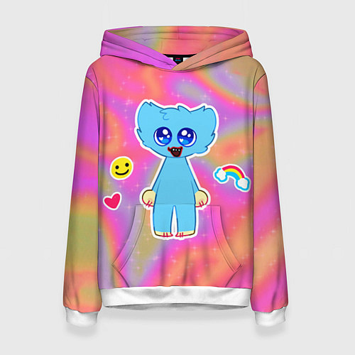 Женская толстовка POPPY PLAYTIME - МАЛЫШ ХАГГИ ВАГГИ / 3D-Белый – фото 1