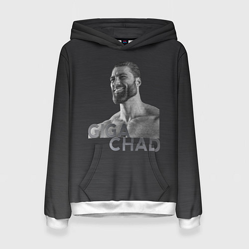 Женская толстовка Giga Chad / 3D-Белый – фото 1