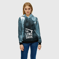 Толстовка-худи женская The Long Dark медведь, цвет: 3D-черный — фото 2