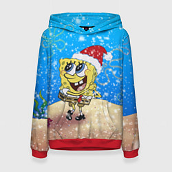 Женская толстовка НОВОГОДНИЙ ГУБКА БОБ КВАДРАТНЫЕ ШТАНЫ