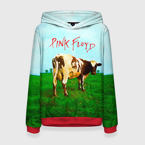 Женская толстовка Atom Heart Mother - Pink Floyd / 3D-Красный – фото 1