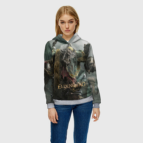 Женская толстовка Elden Ring - Ведьма / 3D-Меланж – фото 3
