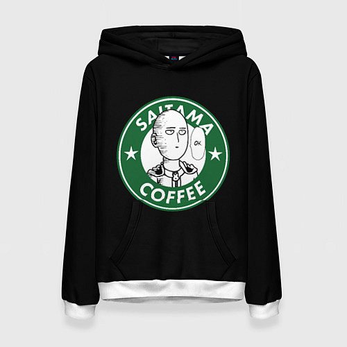 Женская толстовка ONE-PUNCH MAN OK COFFEE / 3D-Белый – фото 1