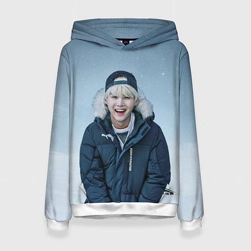 Женская толстовка MIN YOONGI BTS WINTER / 3D-Белый – фото 1