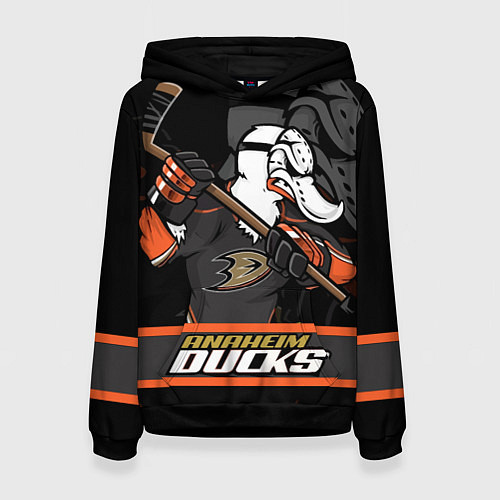 Женская толстовка Анахайм Дакс, Anaheim Ducks / 3D-Черный – фото 1