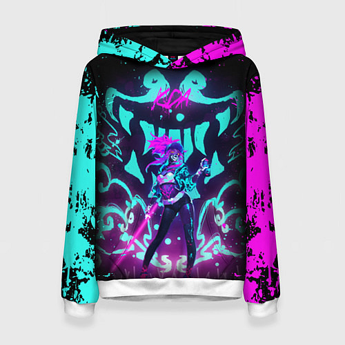 Женская толстовка АКАЛИ ЛИГА ЛЕГЕНД / 3D-Белый – фото 1