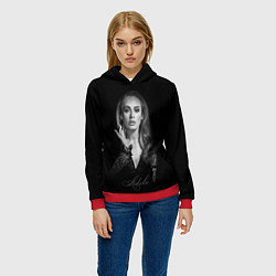 Толстовка-худи женская Adele Icon, цвет: 3D-красный — фото 2