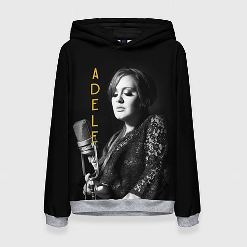 Женская толстовка Певица Adele / 3D-Меланж – фото 1