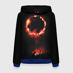 Толстовка-худи женская DARK SOULS PRAISE THE SUN, цвет: 3D-синий